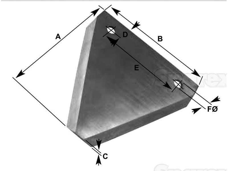 Knife section - Under serrated - Under Serrated for Ford New Holland TX34 (Combines - TX Series)