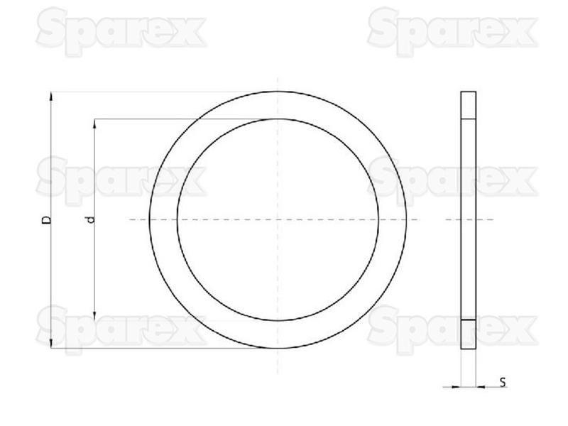 Oil Seal, 14 x 19 x 2.75mm () for Ford New Holland, Case IH