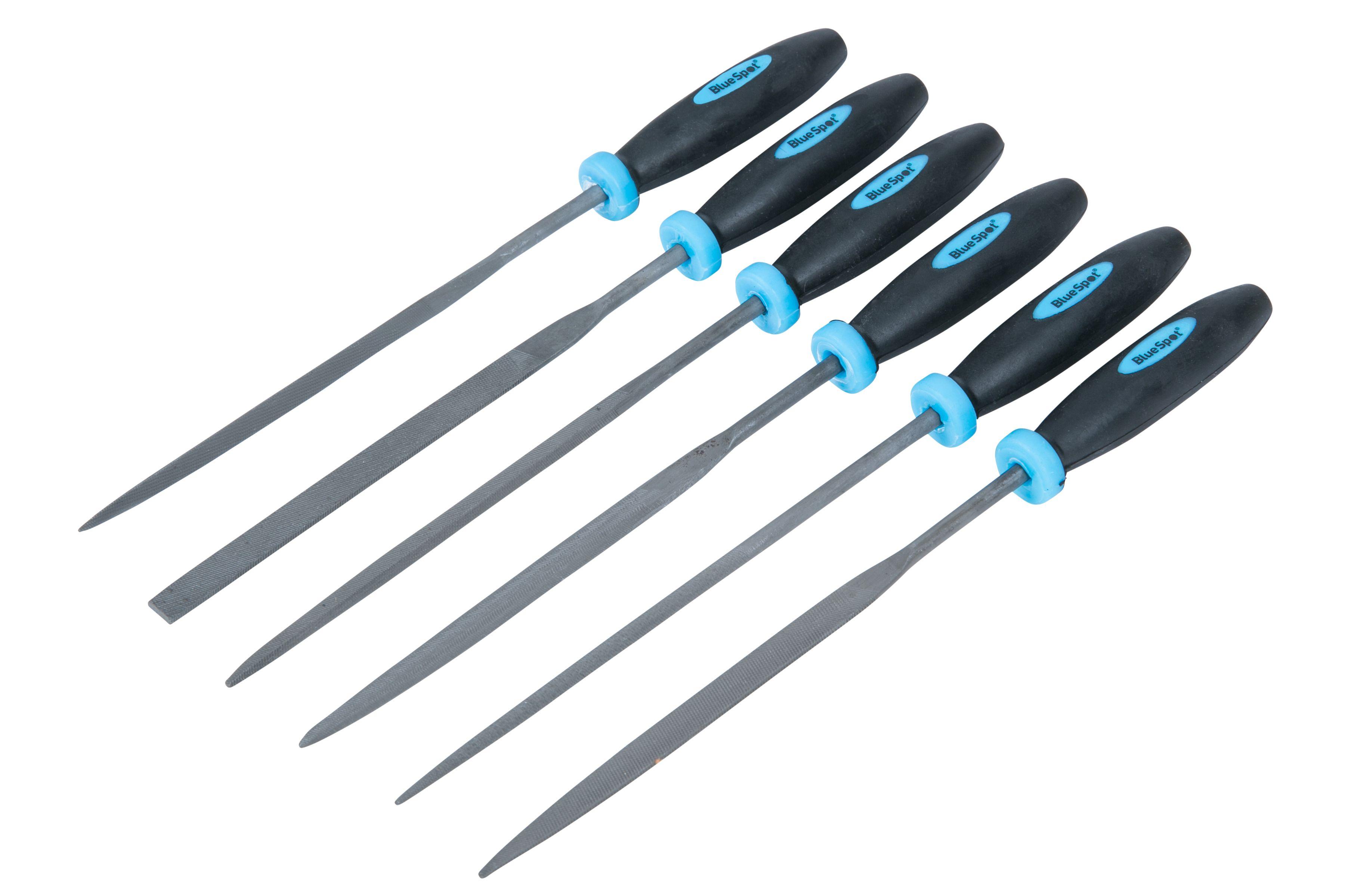 Blue Spot Tools 6 PCE 150mm (6") Mini File Set With Pouch