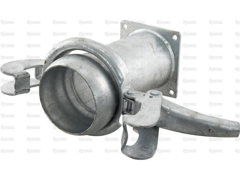 Male Coupling with Flanged end 6" (Galvanised) |  for Bauer Slurry Equipment