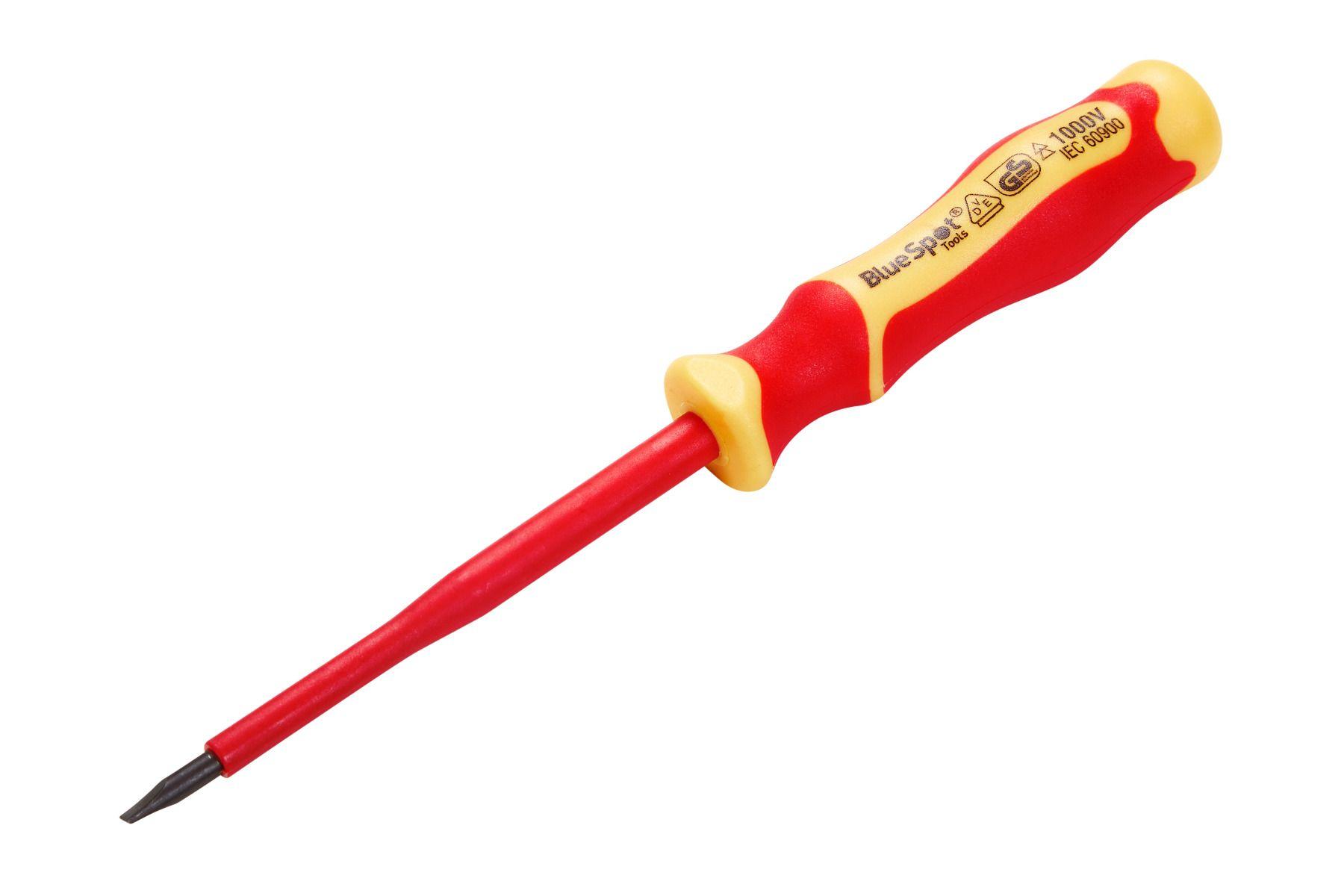 Blue Spot Tools 4 X 100mm Slotted VDE Screwdriver