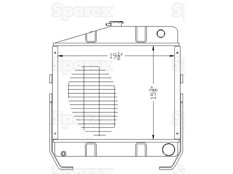 Radiator for Case IH 845 (45 Series)