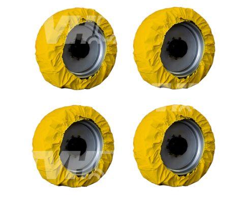 Aerial Work Platform Wheel Covers / Floor Protectors (Set of 4) Yellow