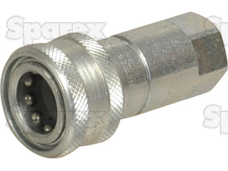 Faster Quick Release Hydraulic Coupling Female 1/4'' Body x 1/4'' BSP Female Thread Faster S.p.A (HNV 14 GAS F, HNV14GASF)