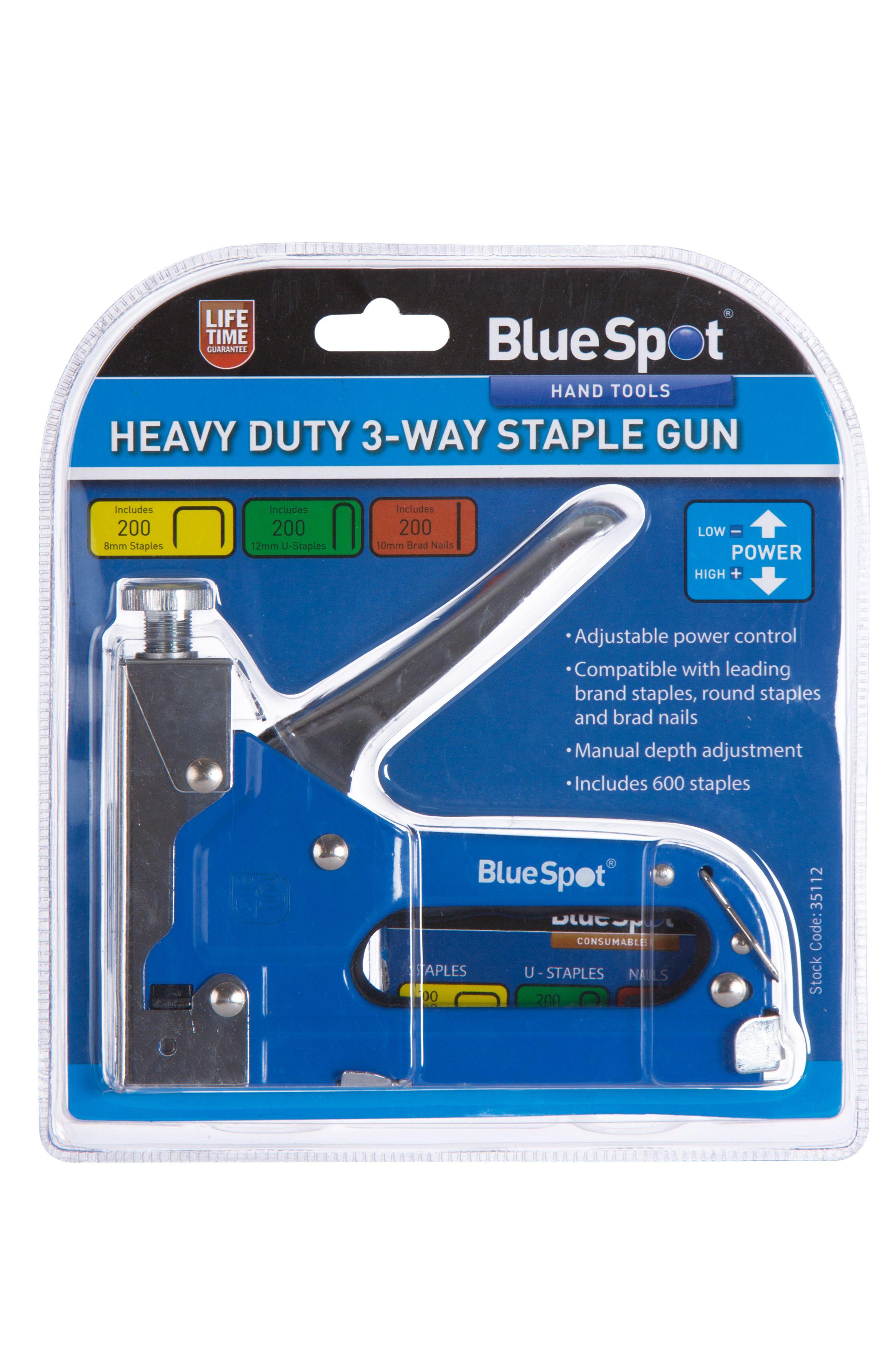 Blue Spot Tools Heavy Duty 3-Way Staple Gun