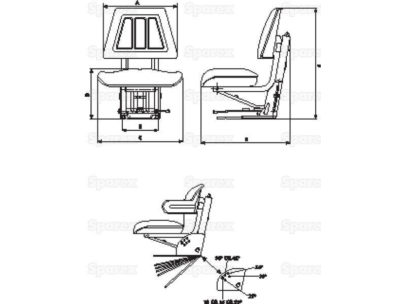 Sparex Seat Assembly