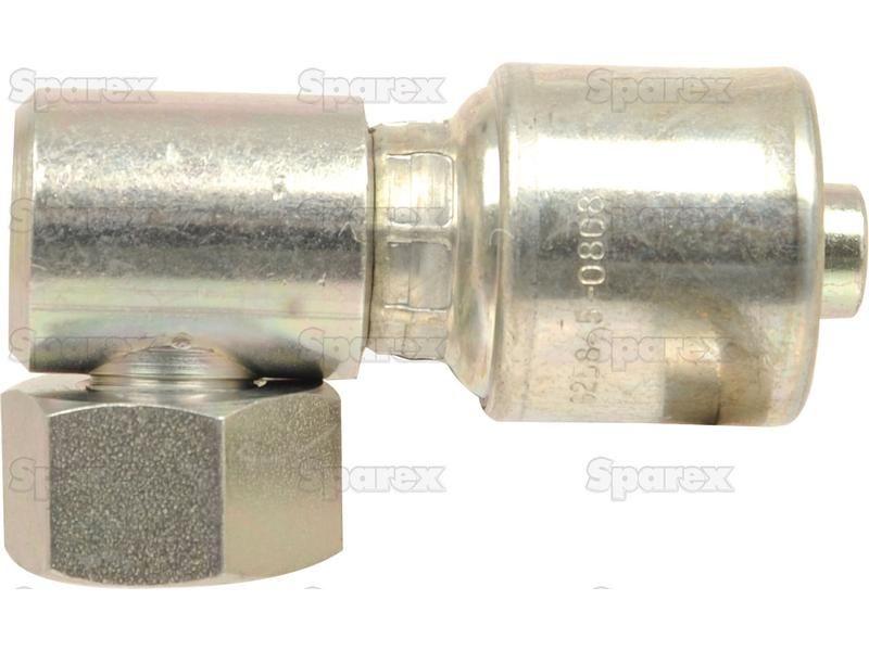 Gates BSP 60° Hose Insert 1/2'' x 1/2'''' Female 90° Compact Swivel Gates (Belts) (8G8FBSPORX90BL)