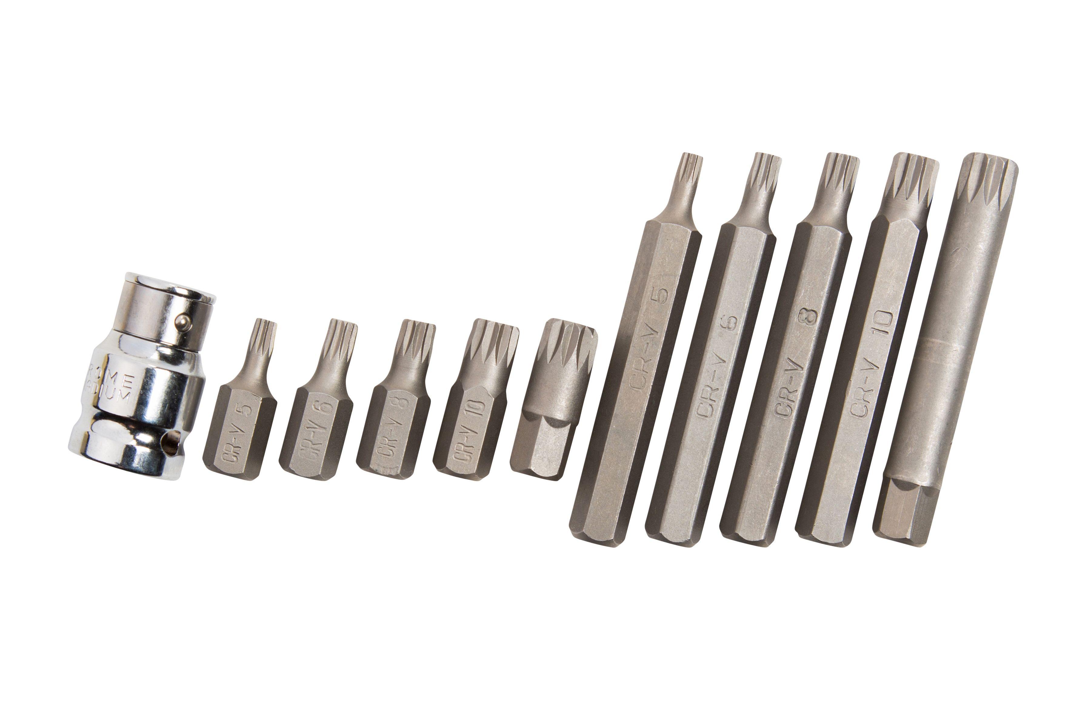 Blue Spot Tools 11 PCE 1/2" Drive Spline Set (M5-M12)