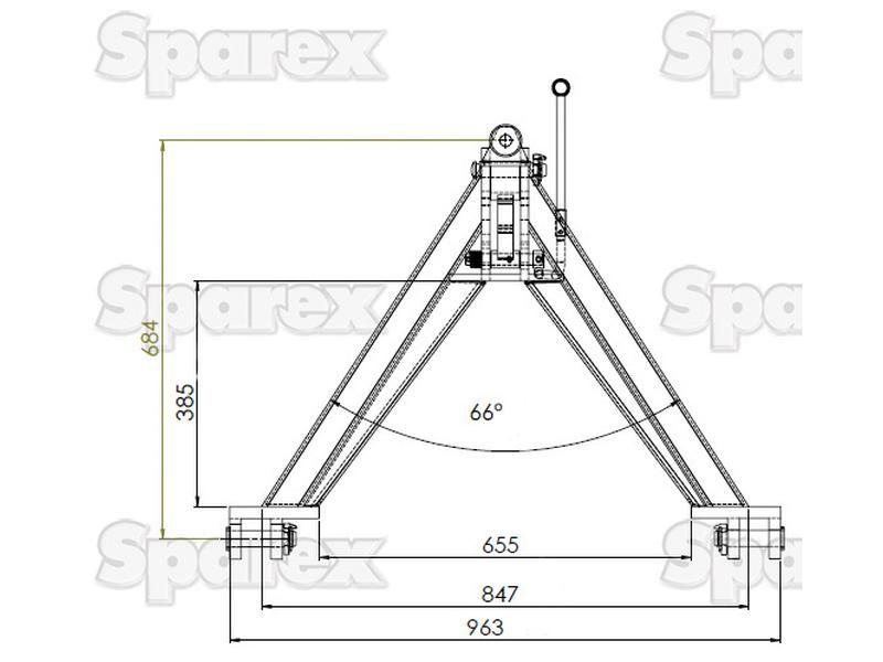 Tractor Linkage A Frame Quick Hitch System | Cat 2
