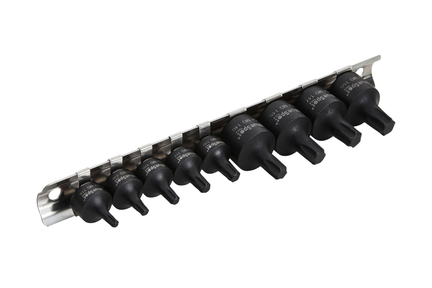 Blue Spot Tools 9 PCE 1/4" & 3/8" Impact Torx Bit Socket Set