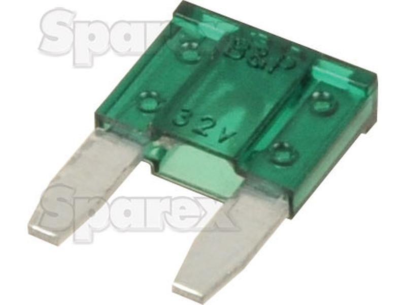Mini Blade Fuse 30 Amps - Green for John Deere 6520 (6020 Series)