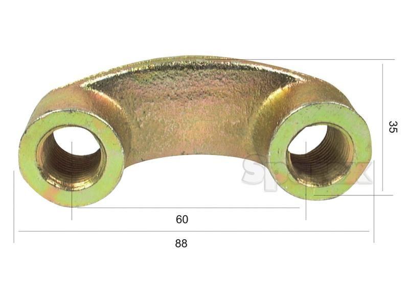 Securing Plate M16x1.5. Hole centres: 60mm. for Maschio