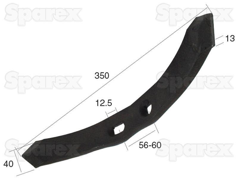 Reversible point 350x40x13mm Hole centres 55/60mm for Universal VARIOUS