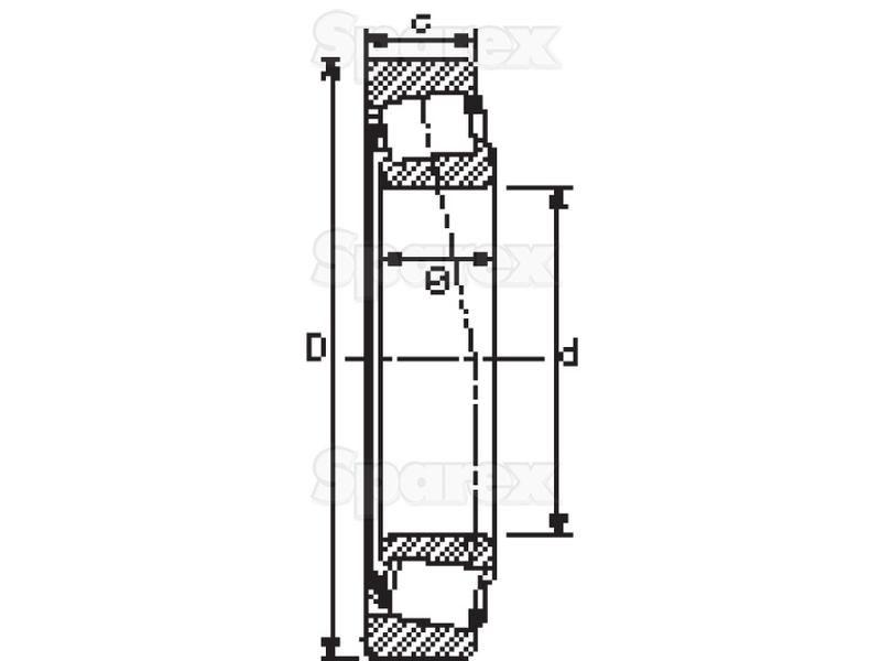 Sparex Taper Roller Bearing (07100S/07210X) Bearings Reference (07100S/07210X)