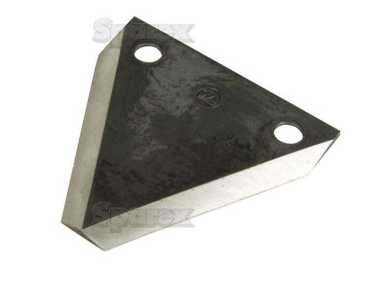 Knife section - Smooth - 74x76x3mm -  Hole Ø10mm -  Hole centres  51mm - Replacement forTeagle for Teagle