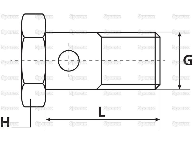 Banjo Bolt M26 X 1.50 - 45mm PARKER HANNIFIN (AM-20)