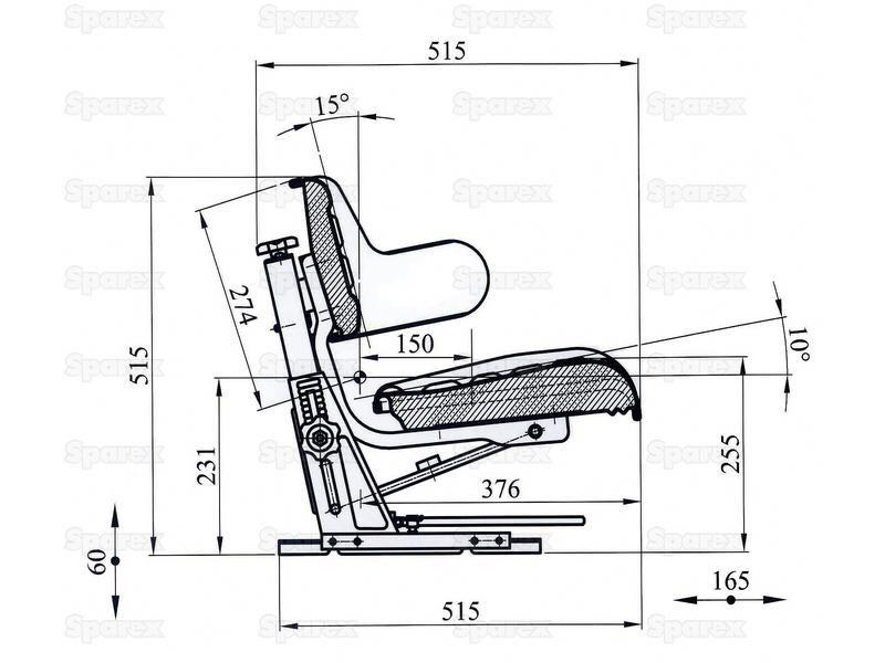 Sparex Seat Assembly