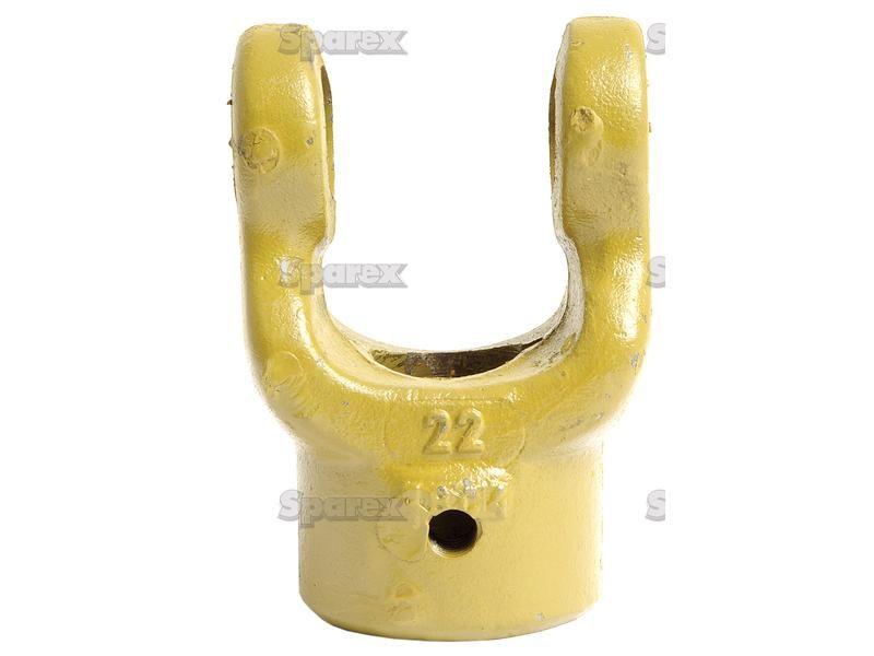 PTO Yoke - Keyed Yoke (U/J Size: 22 x 54.8mm) Bore Ø1'', Key Size: 1/4''. Bondioli & Pavesi, La Magdalena, Walterscheid