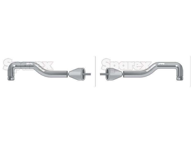 Throttle Cable - Length: 1759mm, Outer cable length: 1456mm. for Case IH