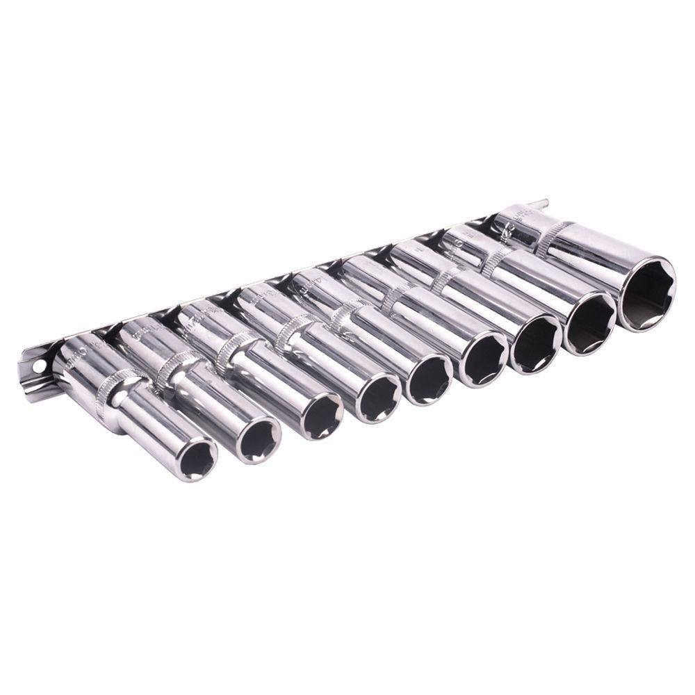 Blue Spot Tools 9 PCE 1/2" Metric Deep Socket Set (10-22mm)