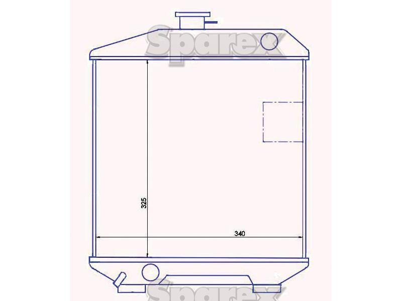 Radiator for Yanmar YM2210