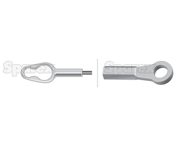 Brake Cable - Length: 1610mm, Outer cable length: 1420mm. for Massey Ferguson (3596775M92)