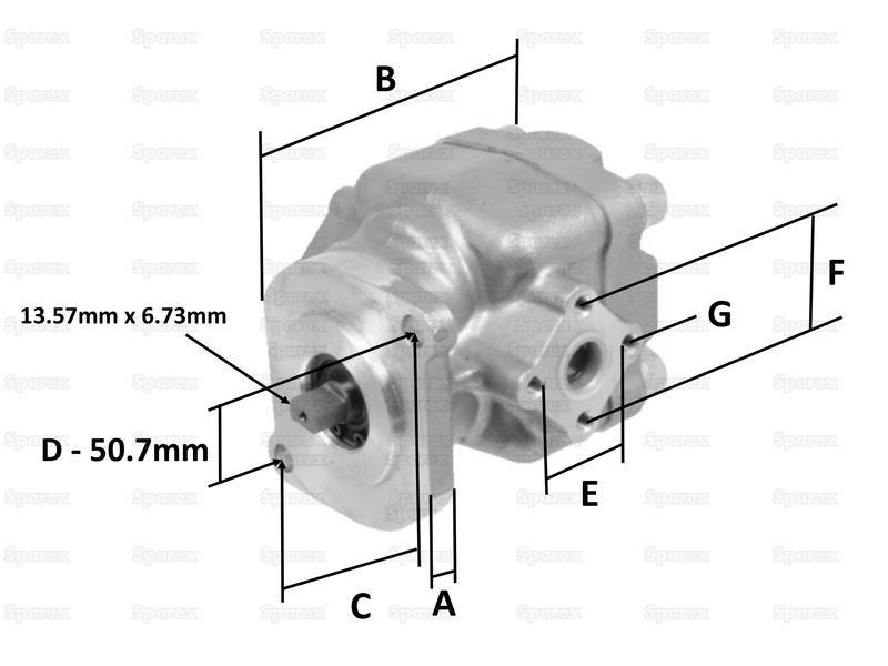 Kubota L Series Compact L1802, L2002, L2202 Tractor Hydraulic Pump | 38180-36100