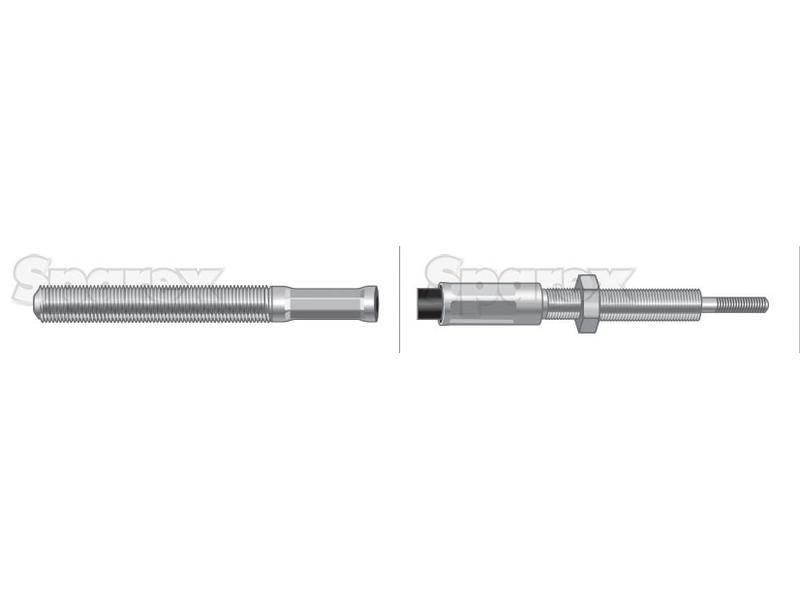 Engine Stop Cable - Length: 1172mm, Outer cable length: 1009mm. for Case IH