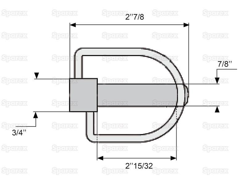 Stabiliser Pin, Pin Ø19mm x 73mm ( )