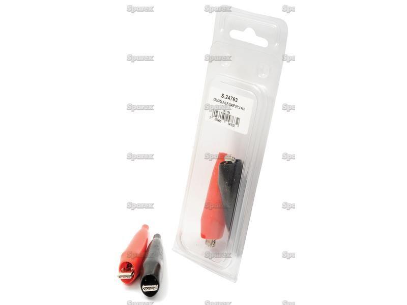 Crocodile Clip 10amp 2pc Agripak
