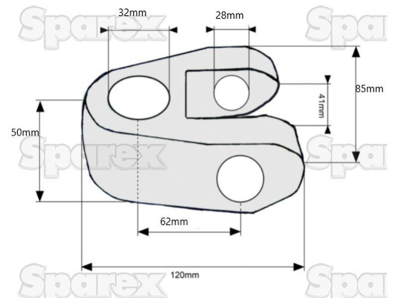 Top Link Knuckle End - Cat. 3