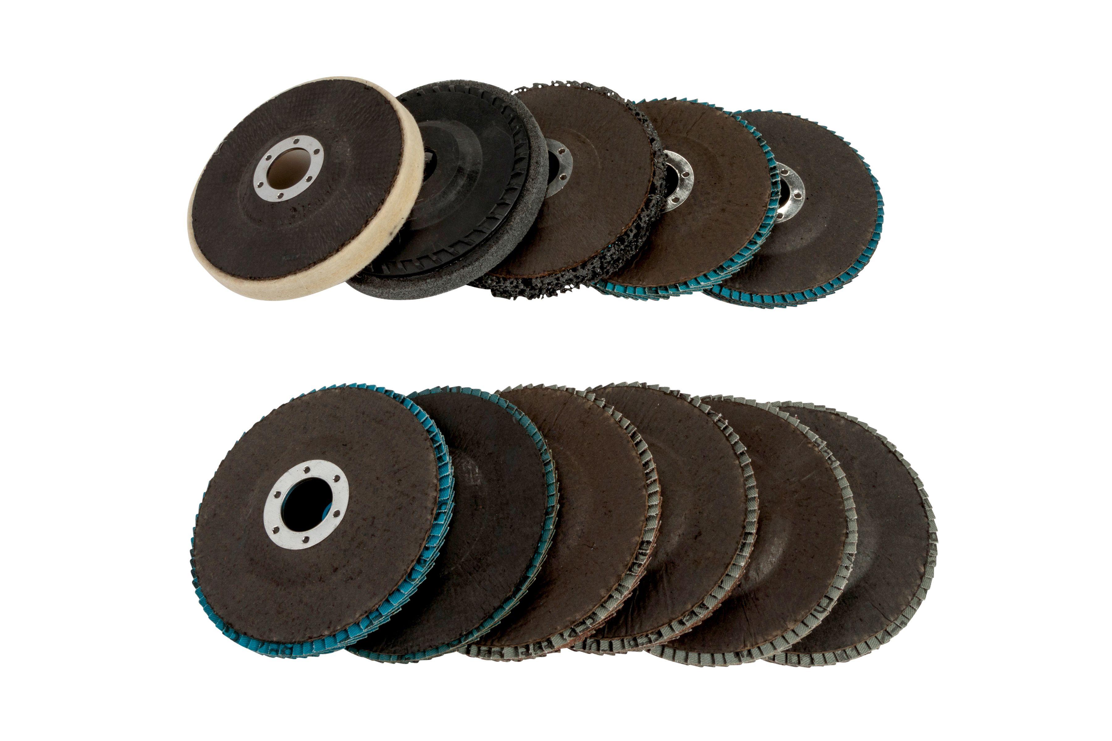 Blue Spot Tools 11 PCE Polishing and Flap Disc Set