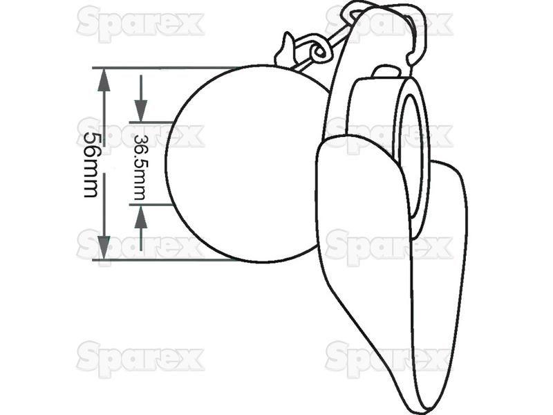 Lower Link Ball, Guide Cone and Linch Pin (Cat. 2/3)