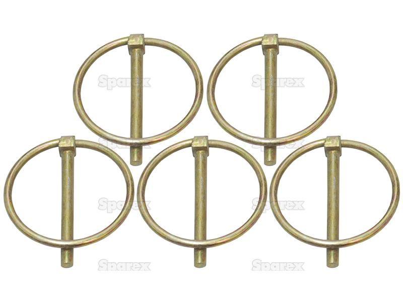Round Linch Pin, Pin Ø4.5mm x 43mm (5 pcs. Agripak)