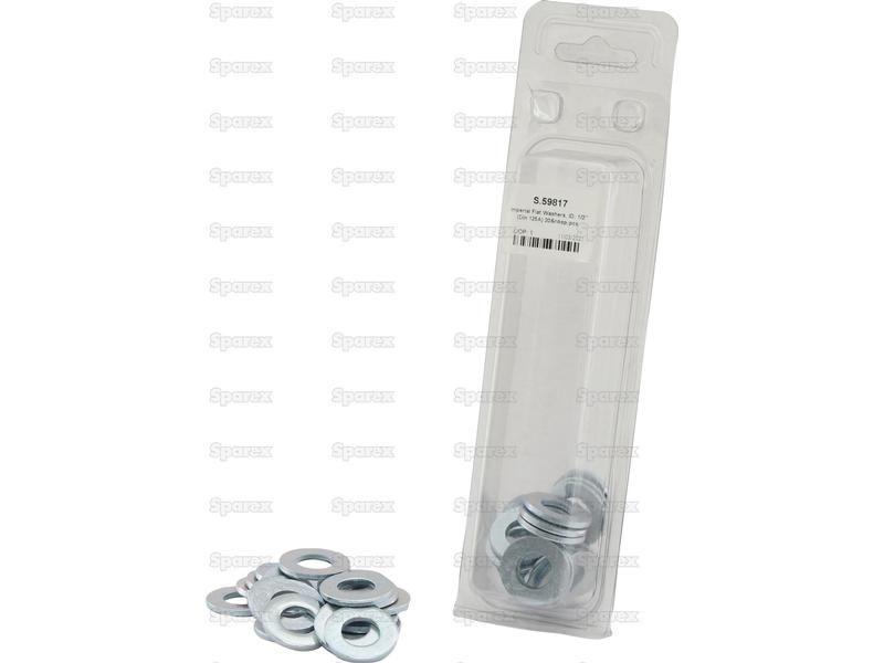 Imperial Flat Washers, ID: 1/2'' (Din 125A) 20 pcs. Agripak