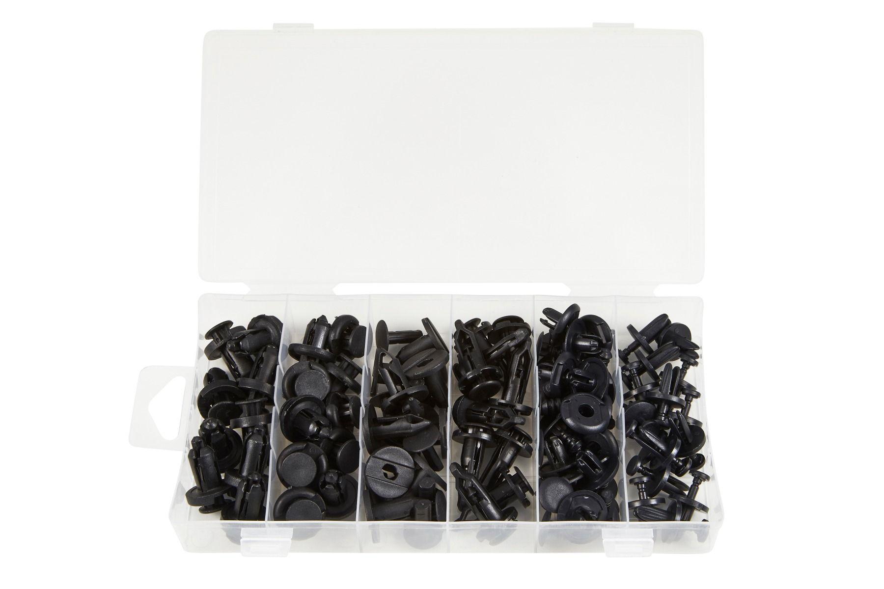 Blue Spot Tools 72 PCE Assorted Push Pin Clips