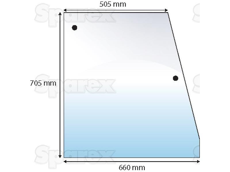 Side Glass for Steyr 8090 (Various Series)