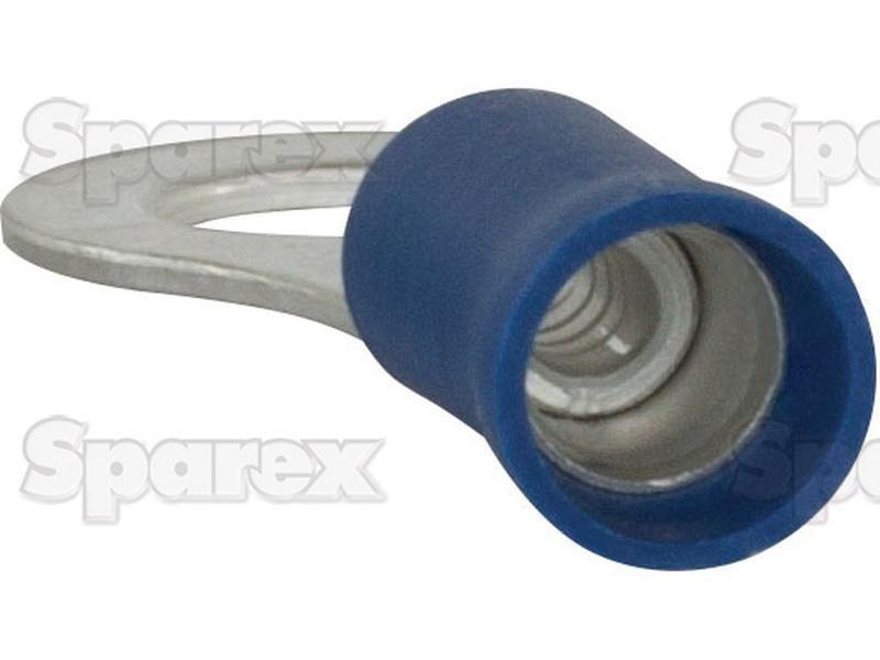 Pre Insulated Ring Terminal, Double Grip, 6.4mm, Blue (1.5 - 2.5mm)