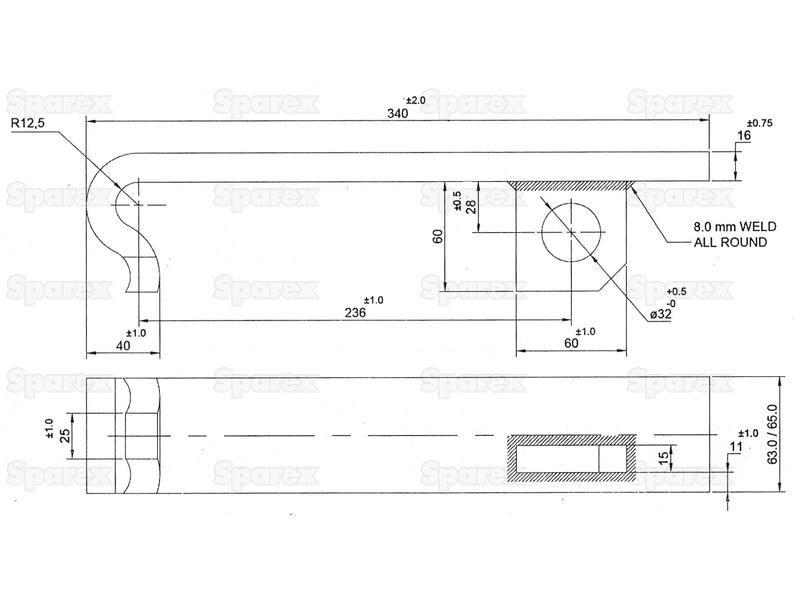 Loader Bracket (Pair), Replacement for: Quicke No.3. for ALO Quicke VARIOUS