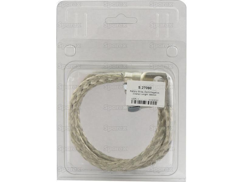 Battery Strap, Earth/Negative (Clamp) Length: 600mm