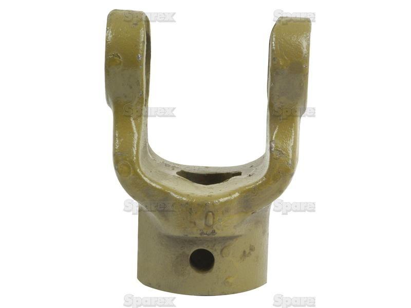 PTO Yoke - Keyed Yoke (U/J Size: 27 x 74.5mm) Bore Ø25mm, Key Size: 8mm. Bondioli & Pavesi, La Magdalena, Walterscheid
